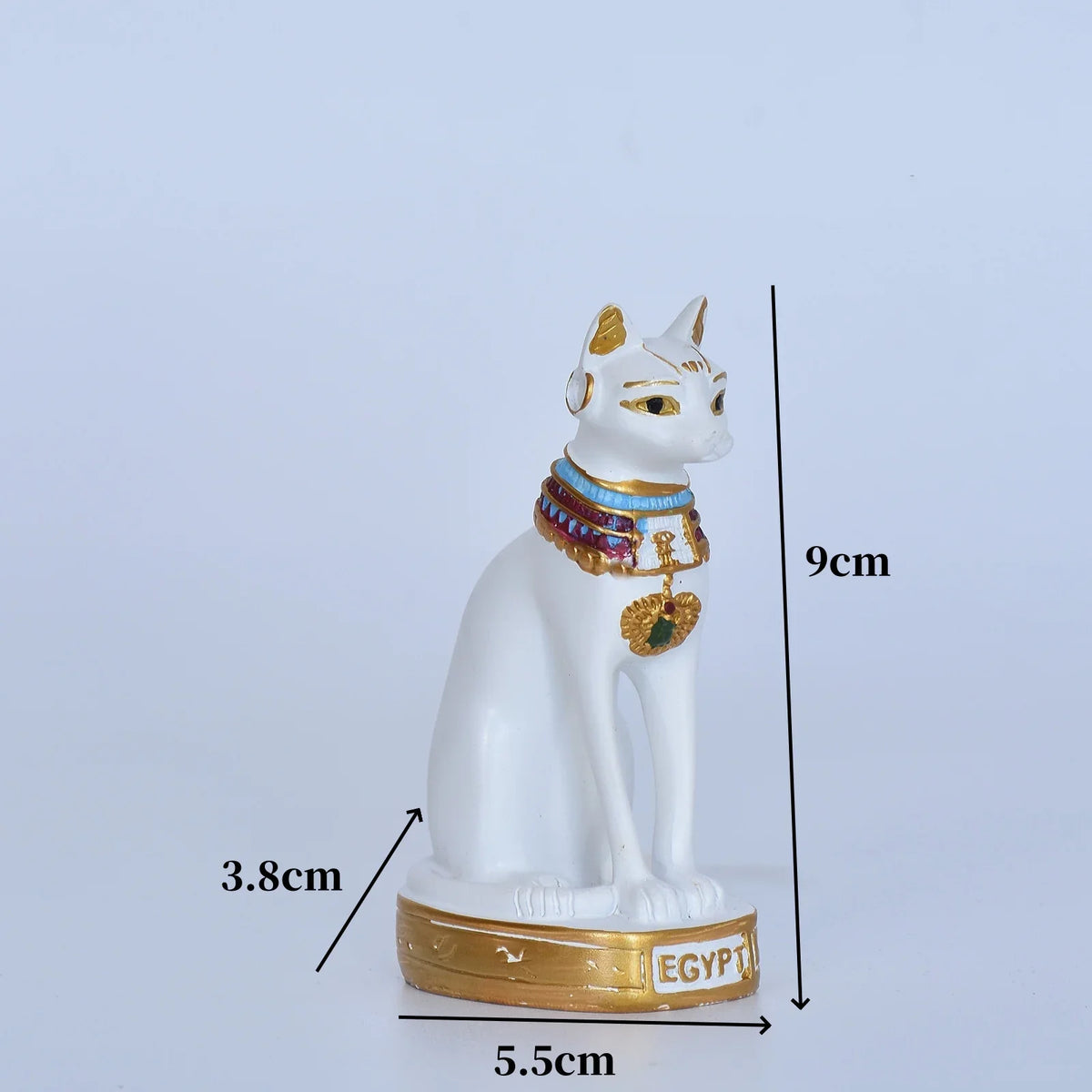 Cat Statue Mini Egyptian Cat Goddess Resin Decor For Household And Garden Retro Gift Idea