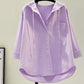 Variant image for White Women's Blouse in Soft Cotton with Hood, Casual Relaxed Fit for Everyday Comfort and Style-16
