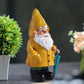 Garden2026 Edition Gnome Statue With Yellow Umbrella Outdoor Lawn Decor Resin Weatherproof Yard Ornament Fall