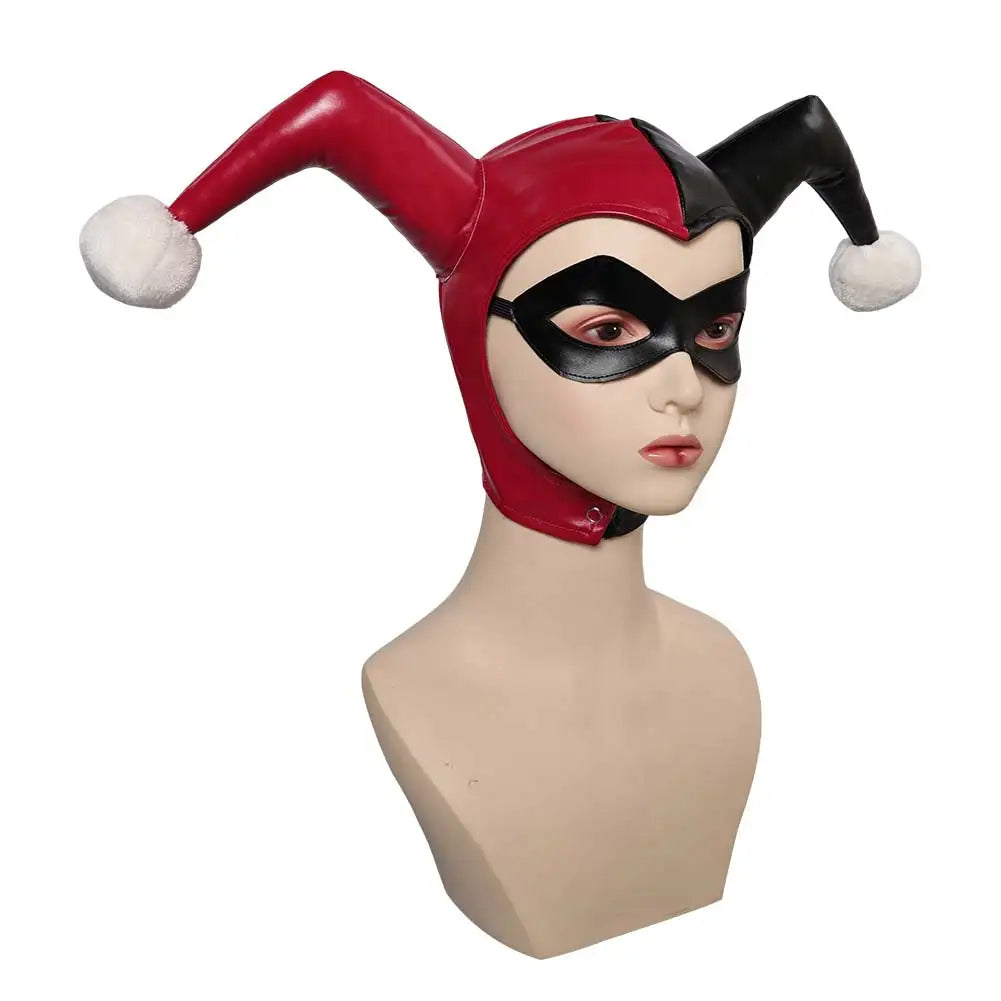 Cosplay2025 Edition Mask Jester Hat Faux Leather Halloween