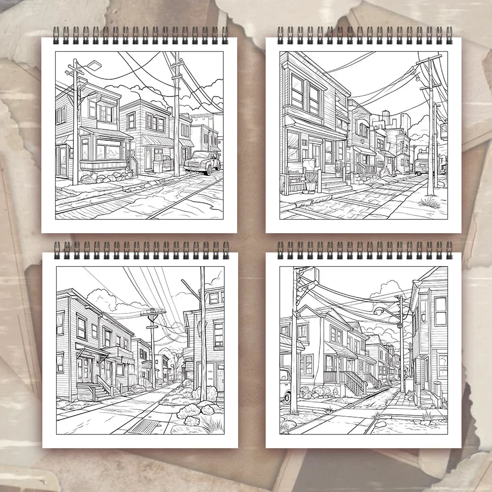 Adult2025 Edition Coloring Book Spiral Bound 30 Sheets 8.3 By 8.3 Inches Holiday Gift Idea For Relaxation