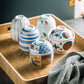 Hand Painted Japanese Ceramic Lidded Dessert Bowls Kit