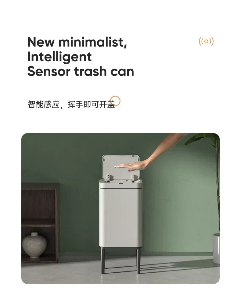 Sensor Smart Trash Can 20L Stainless Steel Waste Bin