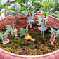 Fairy Garden Figurines 6pc Kit Pot Bonsai Micro Landscape Decor Fairy Tale World Scene Summer 2026 Gift