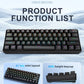 60 Percent Mechanical Mini Keyboard Wired RGB Travel-Friendly