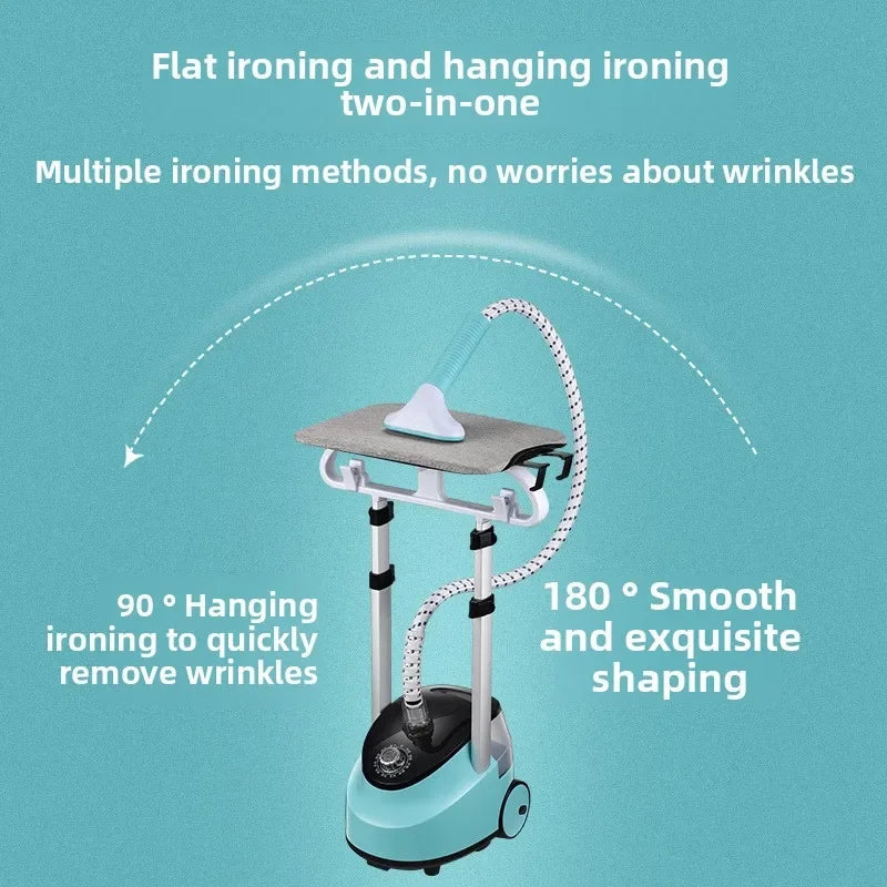 Steamer Garment Dual Rod Standing Upright Ironing System Fall 2025 1.8L Water Tank Fast Heating 2000W