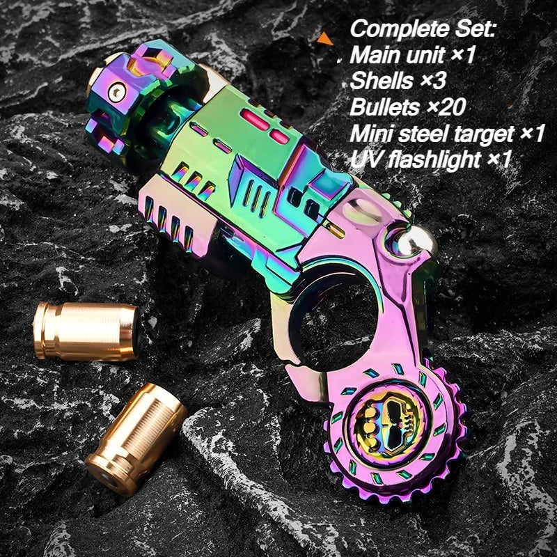 Toy Fidget Pistol Shell Ejecting Stress Relief, TikTok Viral Fall 2026 Desk Gadget Gift for Teens