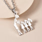 Mother's Day Gift Children Family Stainless Steel Jewelry – Silver Stainless Steel Mother & Kids Pendant Necklace