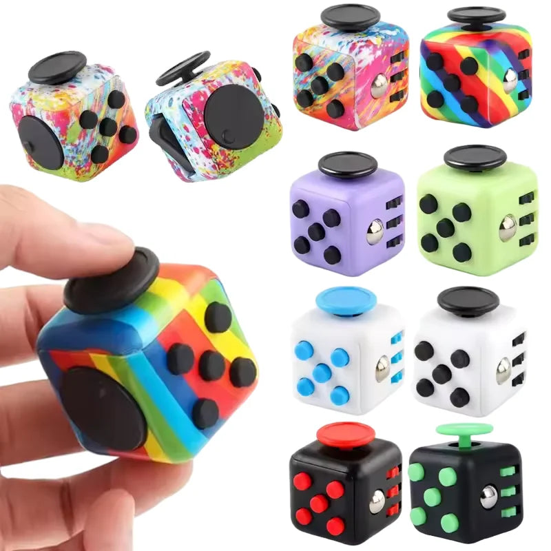 Cube Fidget Antistress Spinner Toy Sensory Stress Relief