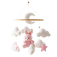 Crib Wooden Mobile Felt Bear Musical Newborn Sensory Toys