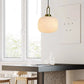 Japandi Glass Pendant Light Japanese Scandinavian Hanging Lamp Warm