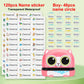 Customized Name Stamp Kit - Engraved Water-Resistant Baby Name Seal, Great Kindergarten Gift