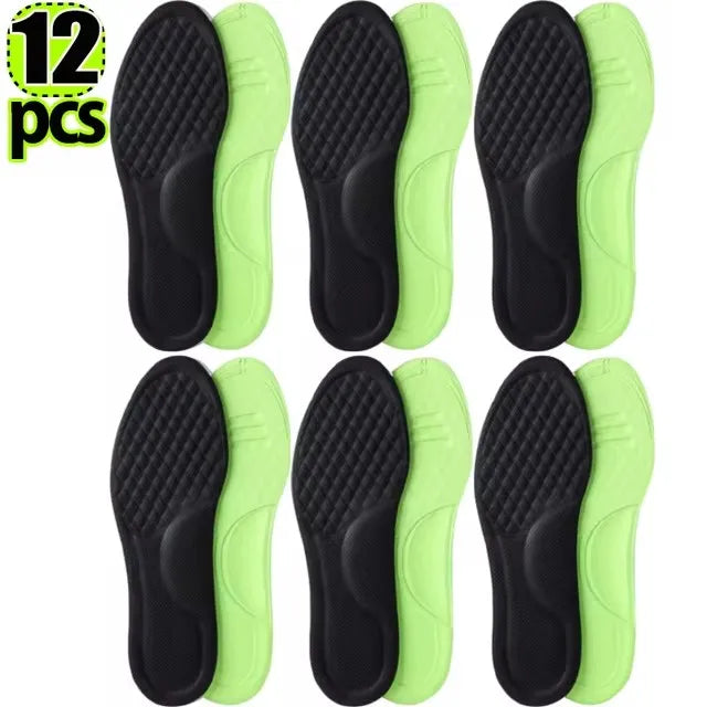 Foam Memory Orthopedic Insoles 12 Pack Antibacterial Plantar Fascia Insole