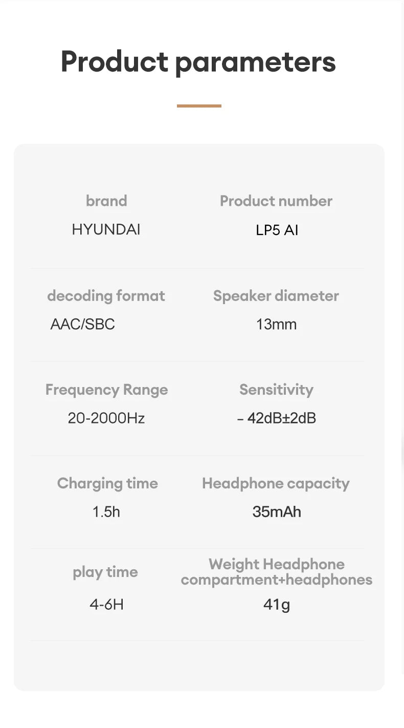 Bluetooth Earbuds AI Translator True Cordless With Mic