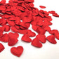 Confetti Heart Padded Fabric Hearts 200Pcs Red Valentine 2026 Table Decor For Wedding Party