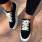 Trendy Women's Sneakers with Thick Sole for Comfort in Black, Green, Blue, and Khaki - Casual Sporty Footwear-2