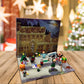Calendar Advent 24 Days 3D Figures Christmas Countdown Gift