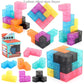Magnetic Removable Cube Building Blocks - Educational Fidget Puzzle Toy for Kids, Fun Gift for Early Learning