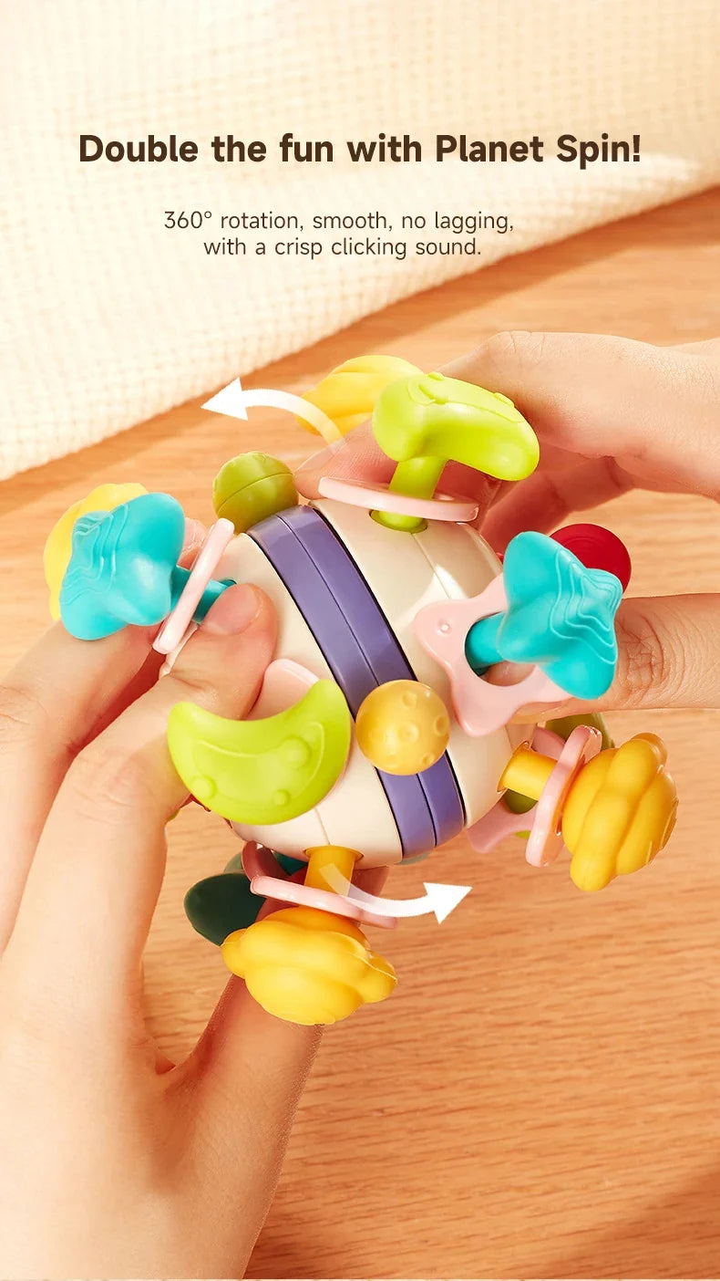 Teether Baby Rattle Hand Grip Sensory Ball Toy Newborn