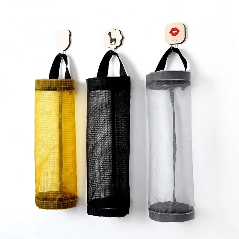 Wall-Mounted Household Organizers for Grocery Bags - Plastic Bag Dispenser & Kitchen Organizer