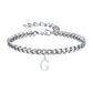 Initials Cuban Link Bracelet Stainless Steel Flexible