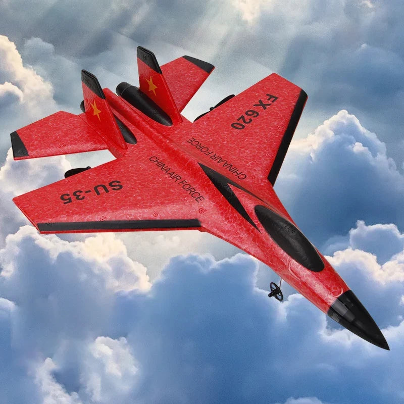 EPP Remote Control SU-35 Fighter Plane - 2.4G Glider Aircraft for Kids, Simple to Fly Toy