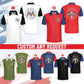 men's Breathable golf polo shirt - short sleeve, cotton blend, for patriotic events
