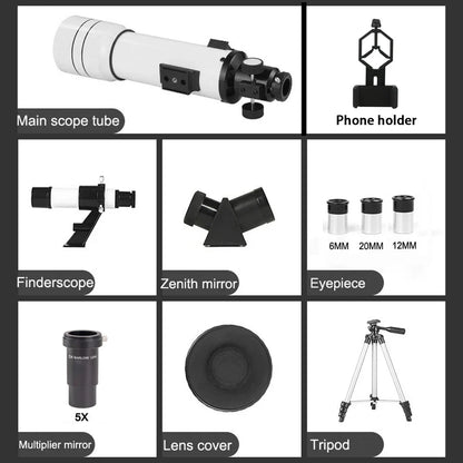 Telescope Astronomical With Phone Adapter And Tripod 333X Zoom For Moon And Stars Back To School 2026 Gift