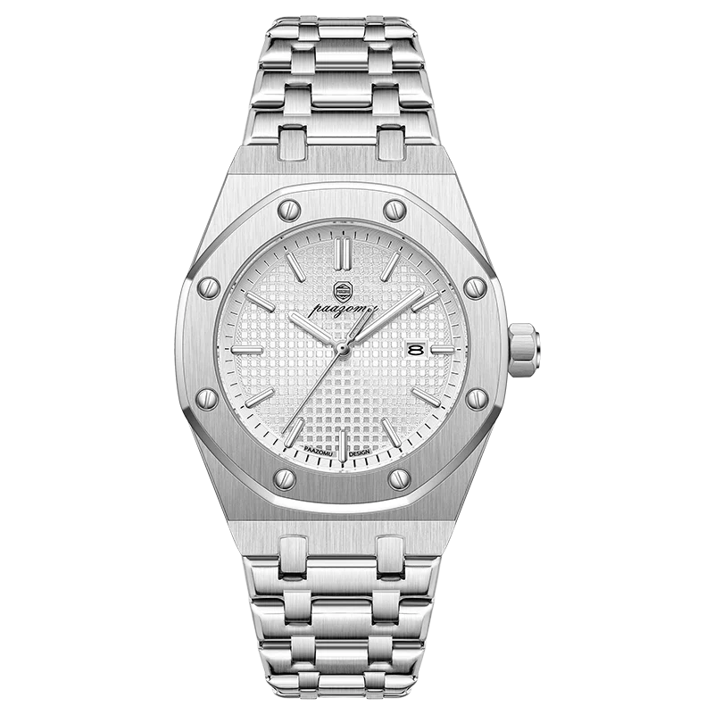 Quartz Stainless Steel Business Watch Water-Resistant Date