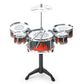 Kids Jazz Drum Kit - Beginner-Friendly Percussion Toy with 5 Drums & Cymbals for Young Musicians