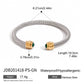 Gold Plated Stainless Steel Stackable Bracelet Kit Cuff Jewelry For Elegant Layering Spring 2026 Gift