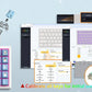 Mechanical Keyboard 68-Key Hall Effect RGB Wired Travel-Friendly
