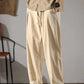 Variant image for Men's Linen Cotton Pants with Adjustable Fit, Lightweight Breathable Fabric, Modern Design for Casual and Formal Wear-7