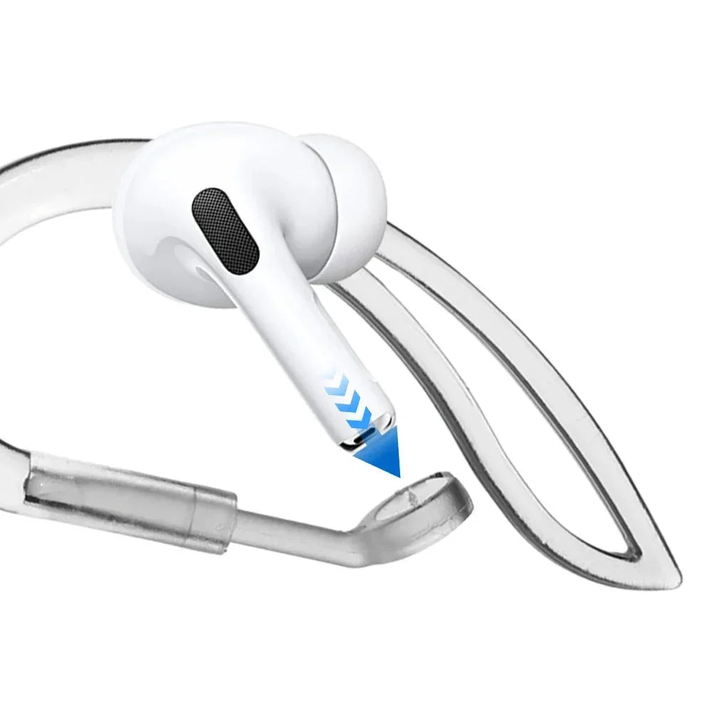 Transparent Silicone Ear Hooks for Airpods Flexible Anti-Slip Sports Accessories