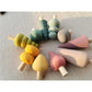Wooden Building Blocks Pastel Scandinavian Stacking Play Kit Fall 2025 Eco Friendly Imaginative Play Gift