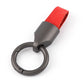 Cowhide Leather Keychain Carabiner Ring Regular Carry