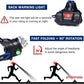 Powerful LED Induction Headlamp with Box - USB Battery-Powered Water-Resistant 1000 Lumen Outdoor Torch