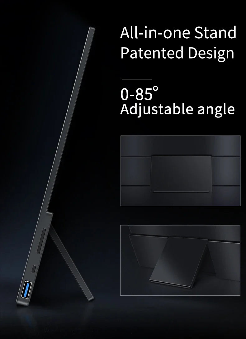 OLED 13.3 Travel-Friendly Monitor Metal Frame Travel Display
