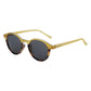 Retro Sunglasses Compact Round Frame UV400 Men Women Vintage Goggles Shade