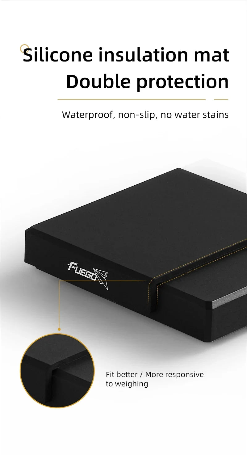 Coffee Scale Battery-Powered Digital 0.1g Accurate With Timer