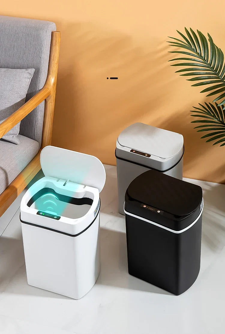 Sensor Smart Trash Can Rectangular Kitchen Bathroom