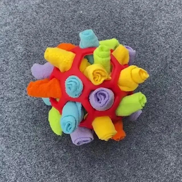 Bite Resistant Rubber Interactive Nose Work Foraging Enrichment Toy for Dogs 2026 – Dog Snuffle Ball Toy