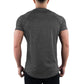 short sleeve, cotton blend, for workout & casual wear – Breathable slim fit men's gym t-shirt