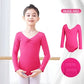 girls Breathable long sleeve ballet leotard - twist-front, cotton, for dance class