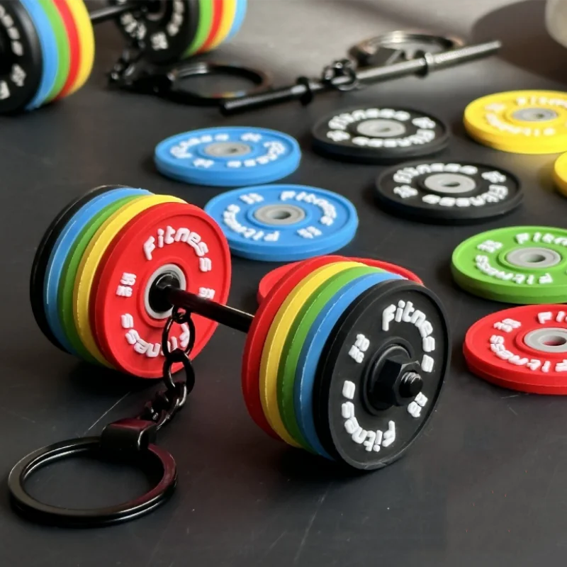 Keychain Barbell Fitness Gift Accessory TikTok Viral Fall 2026 Gift Idea For Gym Lovers