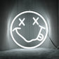 Neon LED Sign 35cm USB Powered Smile Face Wall Hanging Night Light Bedroom Decor Fall 2025 Gift
