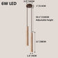 LED Japandi Pendant Lamp Wood Tube Japan Style Bedroom Light