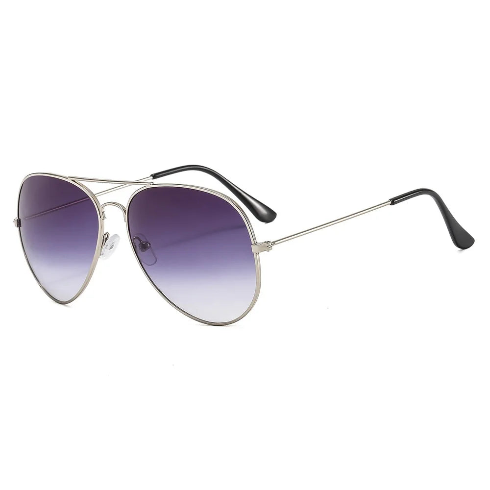 Double 2025 Bridge Aviation Sunglasses for Women - UV400 Alloy Frame Mirror Glasses