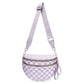 large capacity bum bag, adjustable crossbody mommy travel bag – Casual women's checkered fanny pack