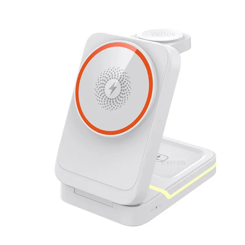 iPhone 12-16, Apple Watch, AirPods, USB-C, 15W 2026 – Foldable magnetic wireless charger